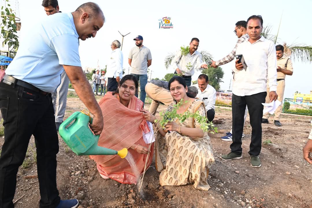 विश्व पर्यावरण दिवस पर मनासा नगर परिषद ने किया पोधा रोपण 