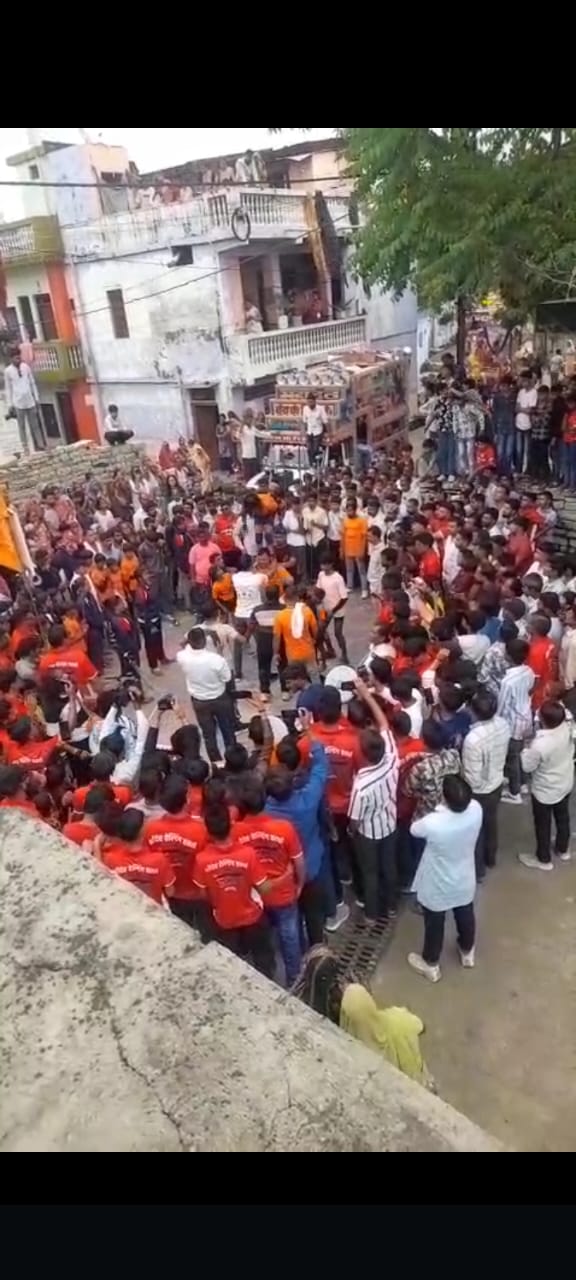 श्री देव नवयुवक मंडल द्वारा नयागांव में नाग पंचमी पर्व पर नगर में निकाली गई  भव्य शोभायात्रा,श्री खाखल देव महाराज के चल समारोह का नगर में हुआ भव्य स्वागत