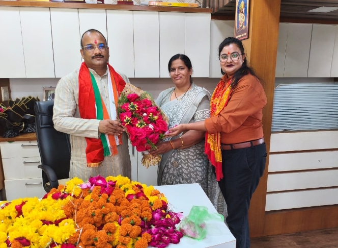 नवनियुक्त जिला कांग्रेस अध्यक्ष बाहेती का महिला ब्लॉक कांग्रेस कमेटी अध्यक्ष ने किया स्वागत, पढे़
