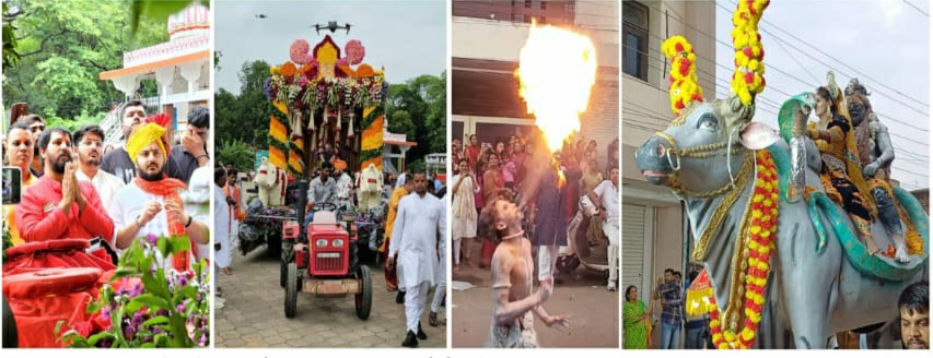 राजसी रथ में विराजे भोलेनाथ, शहर के हर मोड़ पर हुआ भव्य स्वागत धूमधाम से निकली किलेश्वर महादेव की शाही सवारी,आस्था, भक्ति और उत्साह का अद्भुत संगम बन गया भगवान भोलेनाथ का नगर भ्रमण,समाज सेवी अरुल अशोक अरोरा द्वारा श्रद्धापूर्वक हुआ महाआरती का आयोजन