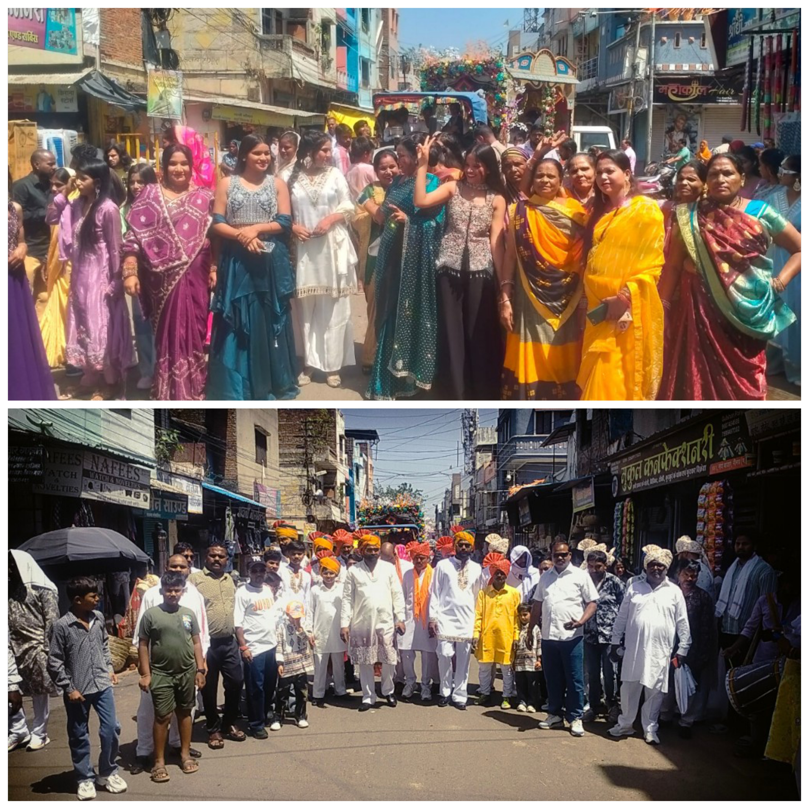 कुचबंदिया गिहारा समाज ने निकाली मरी माता की रथयात्रा,दिल्ली मुंबई नासिक राजस्थान मध्य प्रदेश कई शहरों से आए समाजजन,आज महू रोड मंदिर पर श्रृंगार यज्ञ और पूजा प्रसादी का आयोजन,