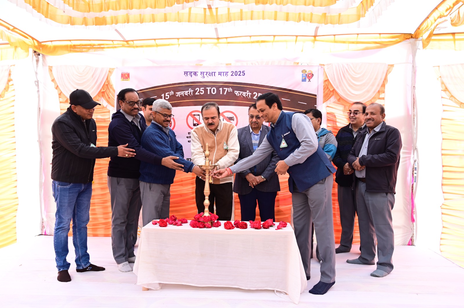 अल्ट्राटेक सीमेंट खोर द्वारा किया गया सडक सुरक्षा सप्ताह, “थीम- परवाह करेंगे, सुरक्षित रहेंगे” का शुभारम्भ