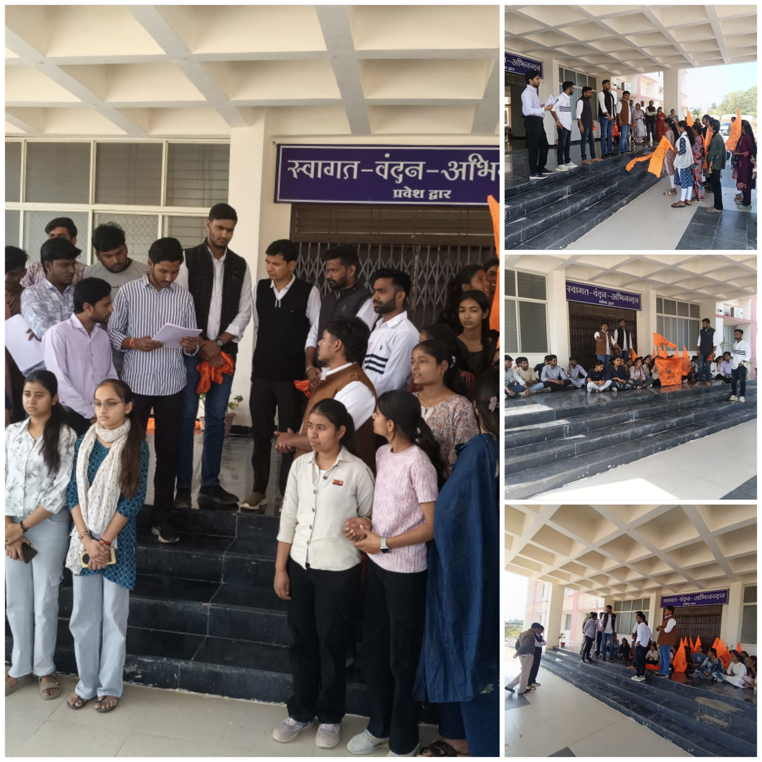 जीरन महाविद्यालय में प्रिंसिपल दीपा कुमावत के खिलाफ एबीवीपी की तालाबंदी, तहसीलदार को सौंपा ज्ञापन