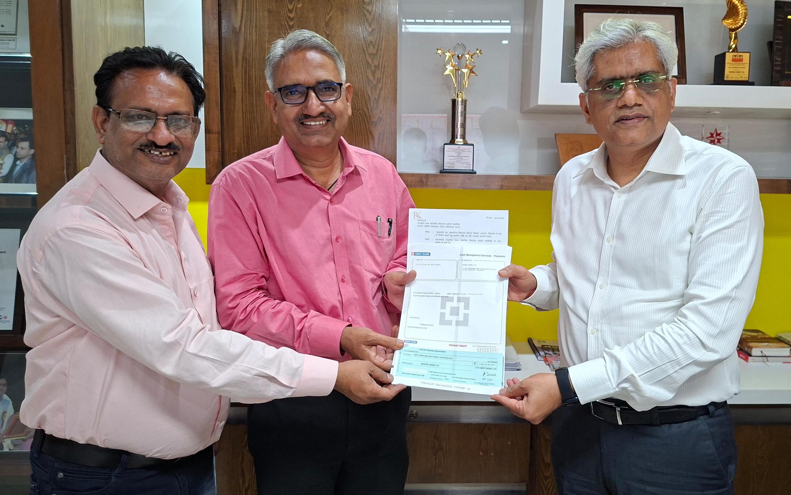 वंडर सीमेंट लि. द्वारा 2.61 करोड़ के सहयोग से जिले के 15 राजकीय विद्यालयों में होंगे 6.53 करोड़ के निर्माण कार्य!,राजकीय विद्यालय बने उत्कृष्ट शिक्षा के केंद्र  – नितिन जैन