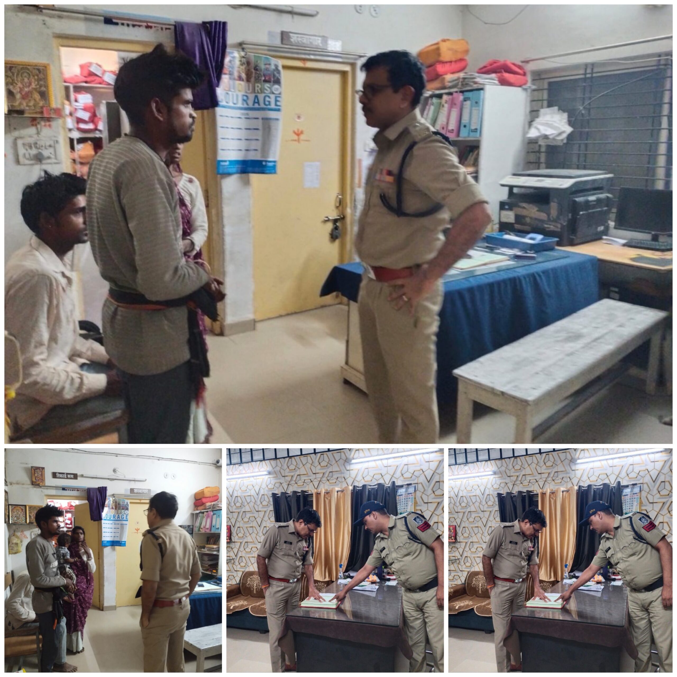 आधी  रात को सिंघम स्टाइल में पहुंचे नीमच एसपी राजेश व्यास! जीरन थाने में मचा हड़कंप!