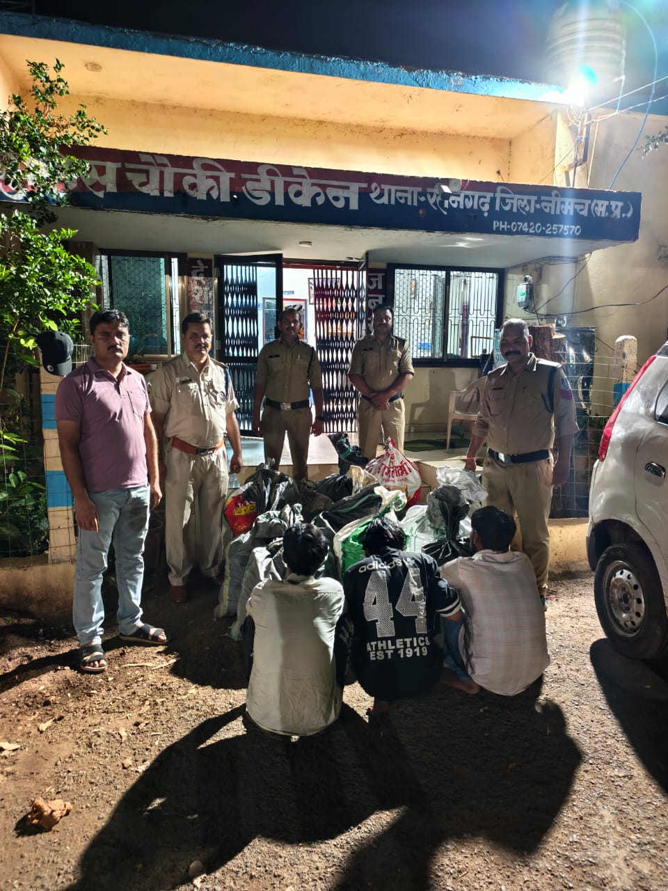 वैगनआर कार से 460 लीटर अवैध अंग्रेजी शराब जब्त, हरियाणा के 3 अंतर्राज्यीय तस्कर गिरफ्तार